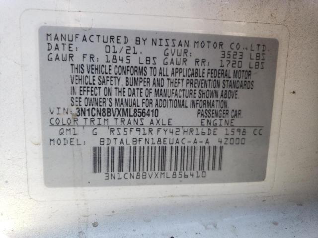 3N1CN8BVXML856410 Nissan VERSA S