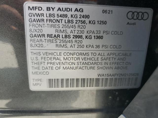 2021 AUDI Q5 SPORTBA WA15AAFY2M2125625