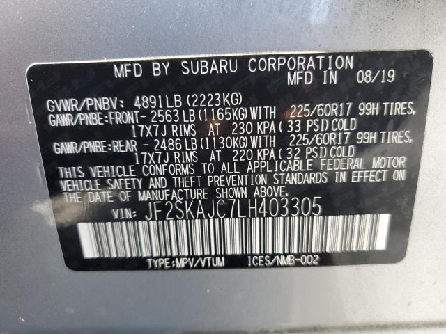 JF2SKAJC7LH403305 Subaru Forester Premium
