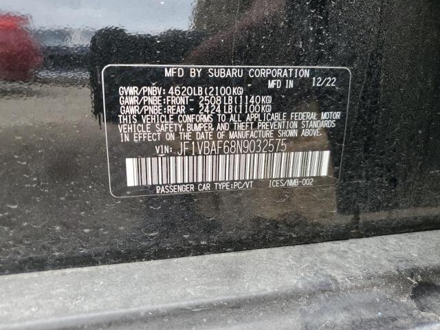 JF1VBAF68N9032575 Subaru Wrx Premium