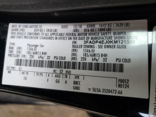 3FADP4EJ0KM121350 Ford FIESTA SE