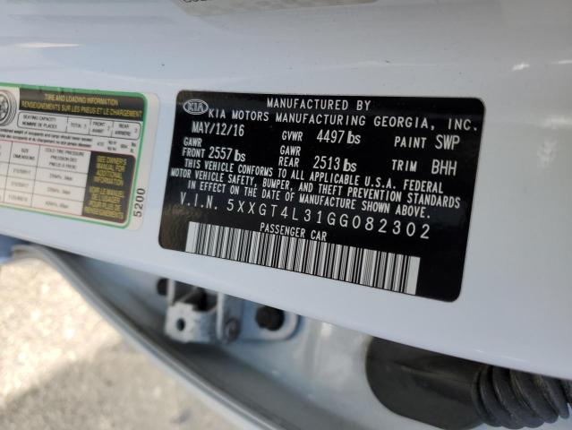 5XXGT4L31GG082302 KIA Optima Lx