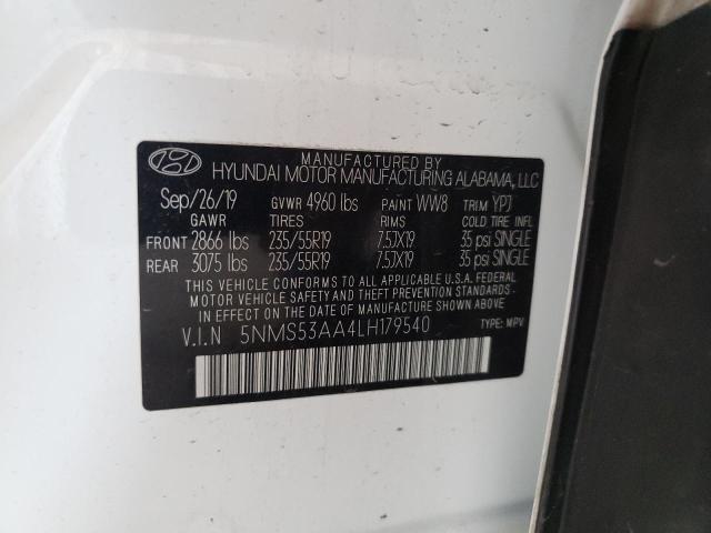 2020 HYUNDAI SANTA FE L - 5NMS53AA4LH179540