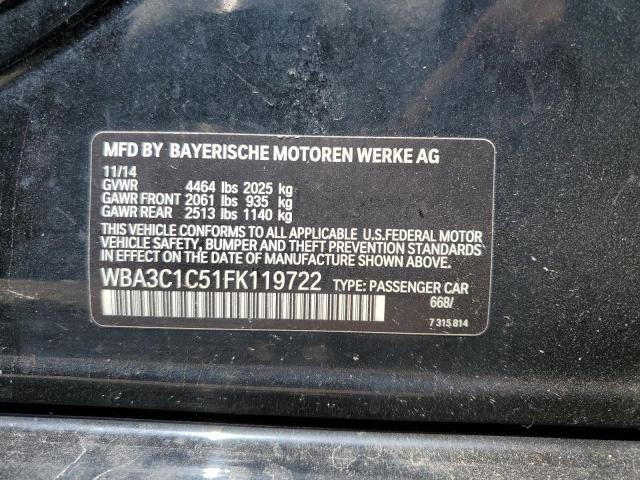 WBA3C1C51FK119722 BMW 328 I Sulev
