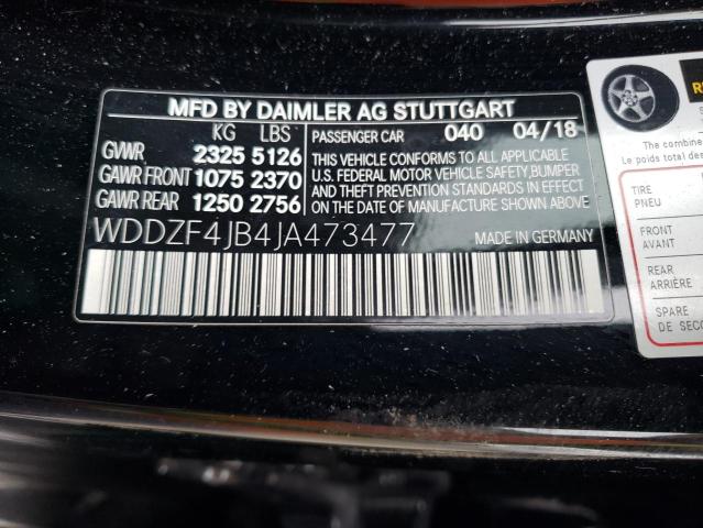 WDDZF4JB4JA473477 Mercedes-Benz E 300
