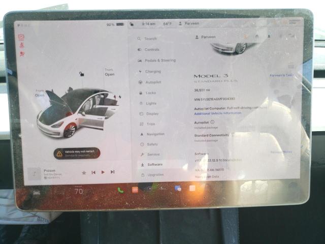 5YJ3E1EA8MF994393 Tesla MODEL 3
