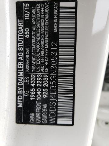 WDDSJ4EB5GN305312 Mercedes-Benz CLA 250