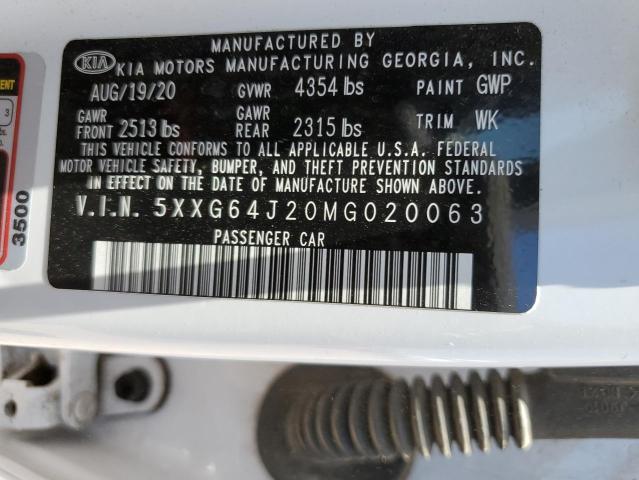 5XXG64J20MG020063 KIA K5 GT LINE