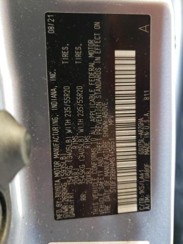 2021 TOYOTA 033FG35 5TDFZRBH4MS145651