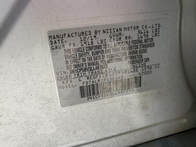 3N1CP5BV3LL487543 Nissan KICKS S
