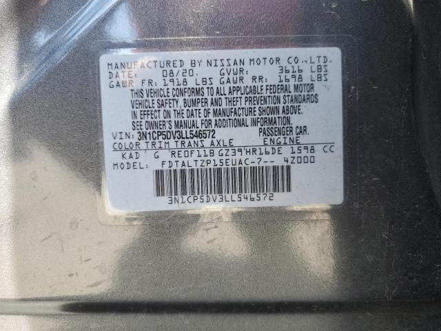 3N1CP5DV3LL546572 Nissan KICKS SR