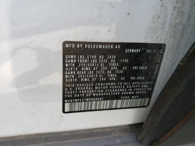 2021 VOLKSWAGEN ID.4 PRO S WVGTMPE27MP058667