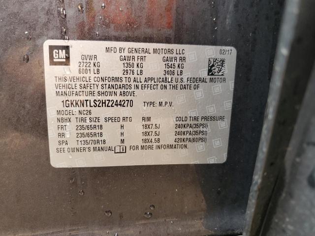 1GKKNTLS2HZ244270 GMC Acadia All Terrain