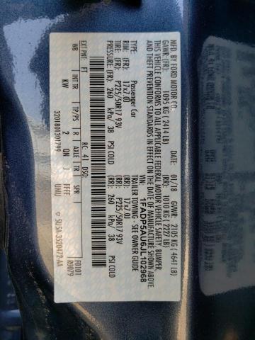 1FADP5AU6JL102968 Ford C-MAX SE