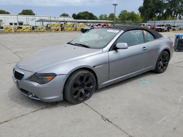 VIN: WBAEK73425B326124 Auction: COPART Lot: 54729843 Location: CA - SO SACRAMENTO WBAEK73425B326124 BMW 6 SERIES 2005 GRAY Photo 1