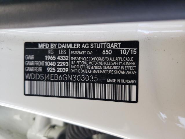 WDDSJ4EB6GN303035 Mercedes-Benz CLA 250