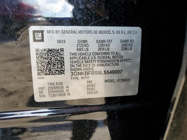 2020 CHEVROLET BLAZER PRE - 3GNKBFRS8LS549007