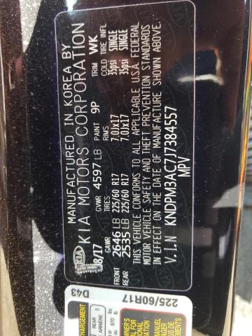 KNDPM3AC7J7384557 KIA Sportage Lx
