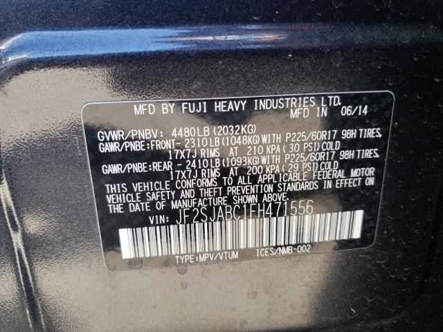 JF2SJABC1FH471556 Subaru Forester 2.5i