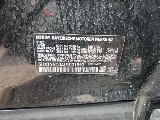 5UXTY5C04L9C01853 BMW X3 Xdrive30i