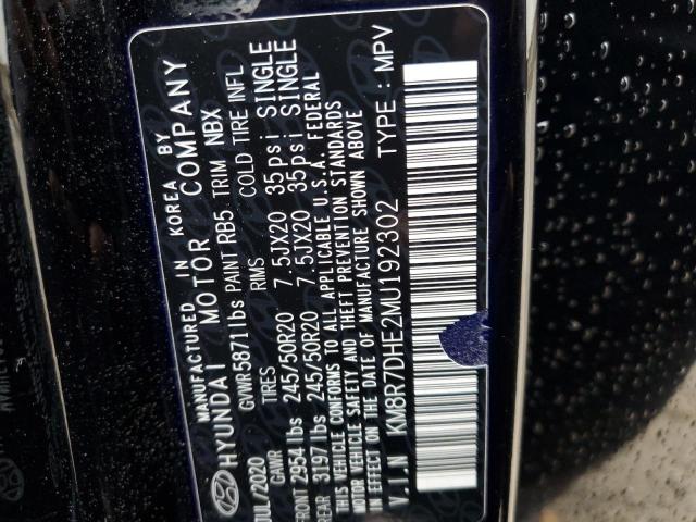 2021 HYUNDAI PALISADE C - KM8R7DHE2MU192302