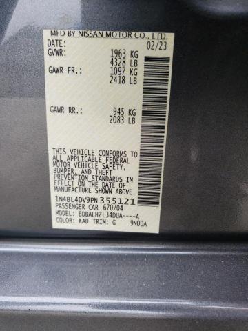 1N4BL4DV9PN355121 Nissan ALTIMA SV
