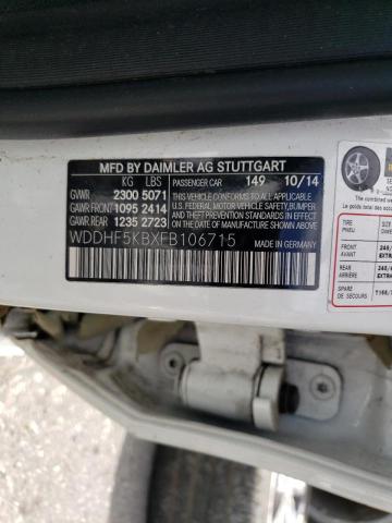 WDDHF5KBXFB106715 Mercedes-Benz E 350