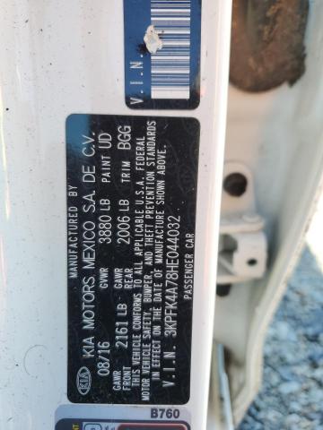 3KPFK4A78HE044032 KIA FORTE LX