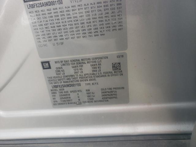 LRBFX2SA9KD001150 Buick Envision Essence