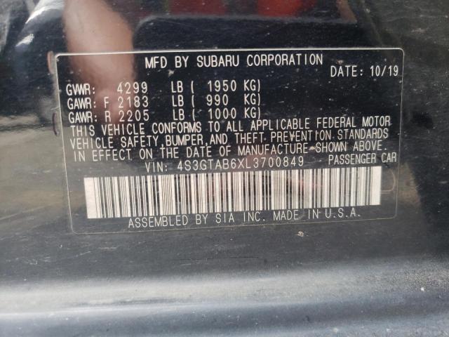 4S3GTAB6XL3700849 Subaru Impreza