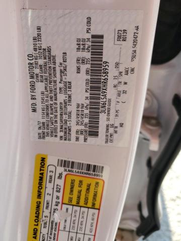 2017 LINCOLN MKZ PREMIE 3LN6L5A9XHR658959