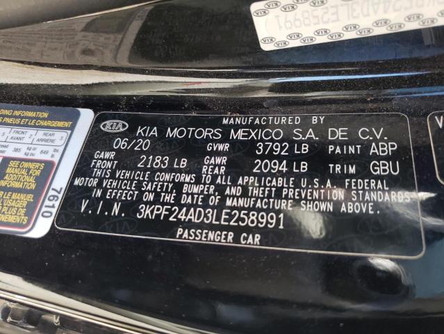 3KPF24AD3LE258991 KIA FORTE FE