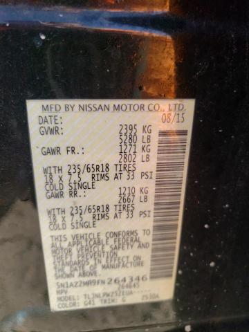 5N1AZ2MH9FN264346 Nissan MURANO S