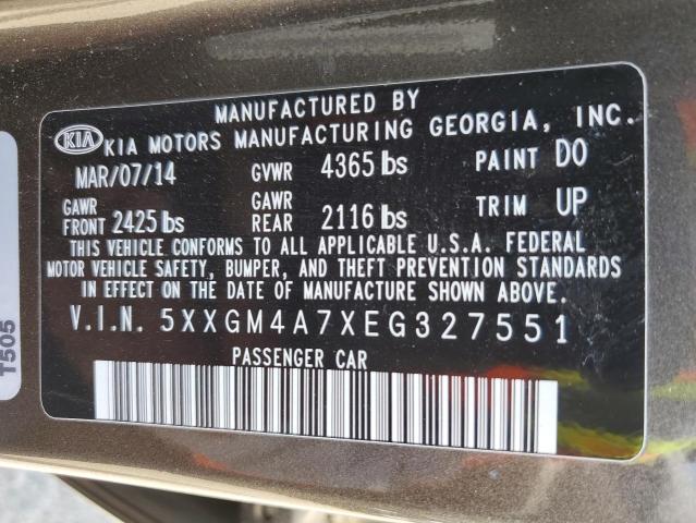 5XXGM4A7XEG327551 KIA Optima Lx