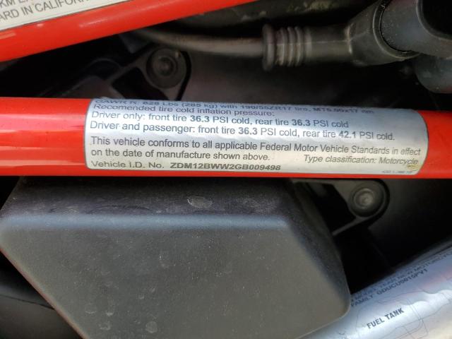 2016 DUCATI MULTISTRAD ZDM12BWW2GB009498