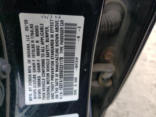 19XFA16899E031178 2009 Honda Civic Ex