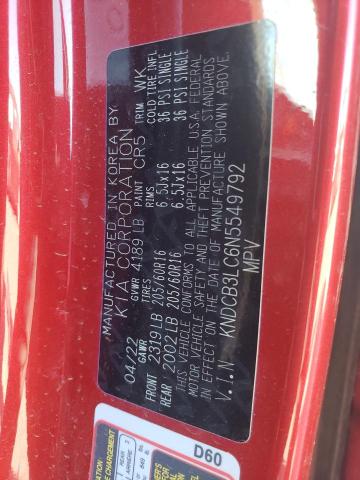 KNDCB3LC6N5549792 KIA NIRO LX