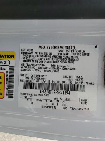 1FA6P8TH7F5371194 Ford MUSTANG