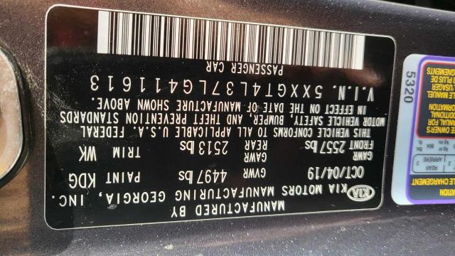 5XXGT4L37LG411613 KIA Optima Lx