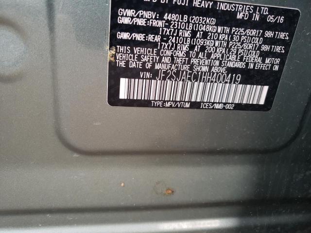JF2SJAEC1HH400419 Subaru Forester 2.5i Premium