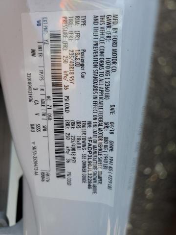 1FADP3L90JL322846 Ford FOCUS ST