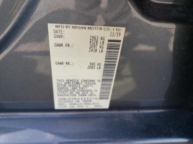 1N4BL4CV9LN315276 Nissan ALTIMA SR