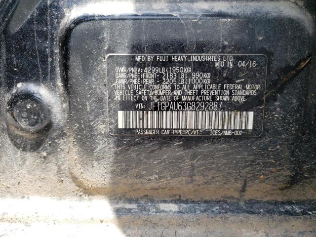 JF1GPAU63G8292887 Subaru Impreza Sport Limited