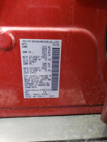 5N1AT2MV2GC830335 Nissan ROGUE S
