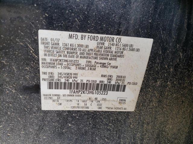 1FAHP2KT3HG105223 Ford TAURUS SHO