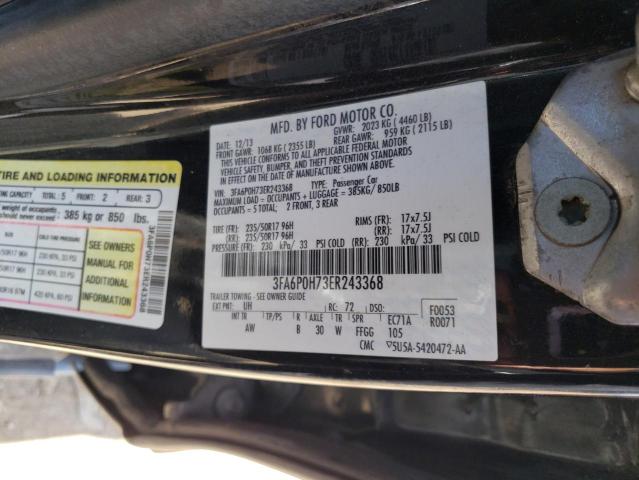 3FA6P0H73ER243368 Ford FUSION SE