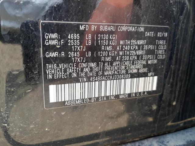 4S4BSACC9J3308309 Subaru Outback 2.5i Premium