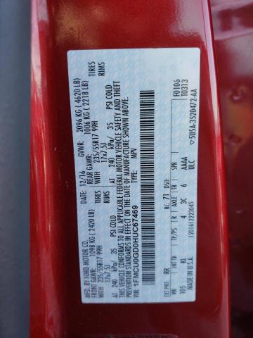 1FMCU0GD0HUC67469 Ford ESCAPE SE