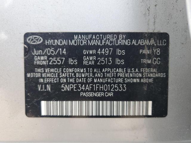 5NPE34AF1FH012533 Hyundai Sonata Sport