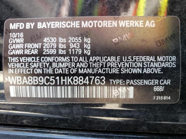 WBA8B9C51HK884763 BMW 330 I